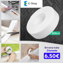 Načítať obrázok do zobrazovača galérie, 3 X Samoljepljiva Vodotporna Brtvena Traka Kuhinja