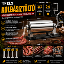 Načítať obrázok do zobrazovača galérie, HORIZONTÁLNY TYP NA KLOBÁSY