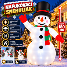 Načítať obrázok do zobrazovača galérie, NAFUKOVACÍ SNEHULIAK-1.8M