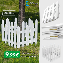 Načítať obrázok do zobrazovača galérie, DEKORATÍVNY ZÁHRADNÝ PLOT 120CM