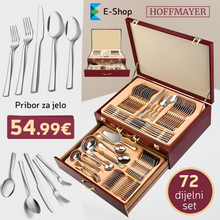 Načítať obrázok do zobrazovača galérie, PRÍBOR NA JEDLO PRE 12 OSÔB - 72-DIELNY SET