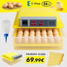 Načítať obrázok do zobrazovača galérie, INKUBÁTOR NA VAJCIA - 56 VAJCÍ