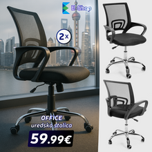 Načítať obrázok do zobrazovača galérie, KANCELÁRSKA STOLIČKA "OFFICE"-2 KUSY