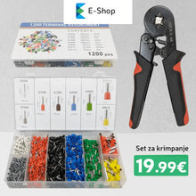 Načítať obrázok do zobrazovača galérie, Set Za Krimpanje: Klijeta + 1200 Tuljaka
