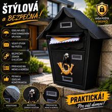 Načítať obrázok do zobrazovača galérie, KOVOVÁ POŠTOVÁ SCHRÁNKA
