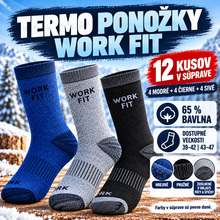 Načítať obrázok do zobrazovača galérie, WORK FIT TERMO PONOŽKY – 12 KUSOV
