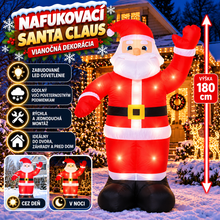 Načítať obrázok do zobrazovača galérie, NAFUKOVACÍ SANTA CLAUS - 180 cm
