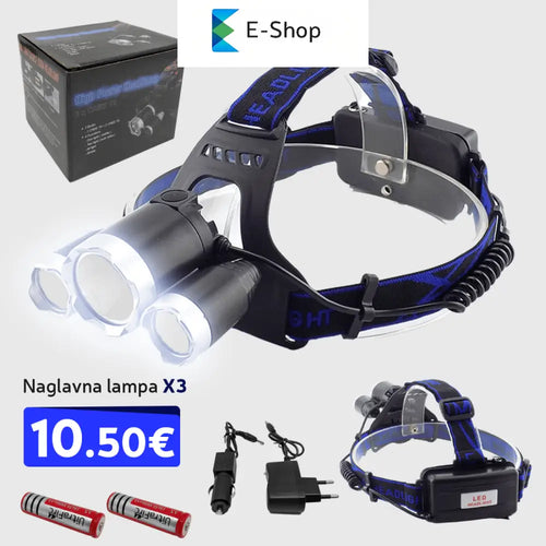 Naglavna Lampa X3 Cree