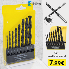 Načítať obrázok do zobrazovača galérie, 8-Dijelni Set Svrdla Za Metal
