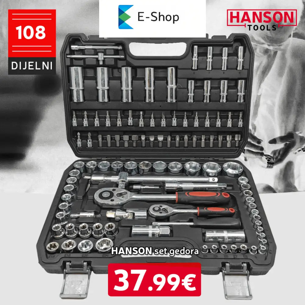 Hanson Gedore 108-Dijelni Set