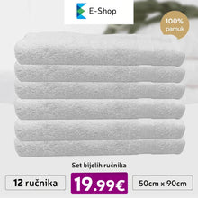 Načítať obrázok do zobrazovača galérie, Set Bijelih Runika Sa Bordurom-12 Komada Kuanstvo
